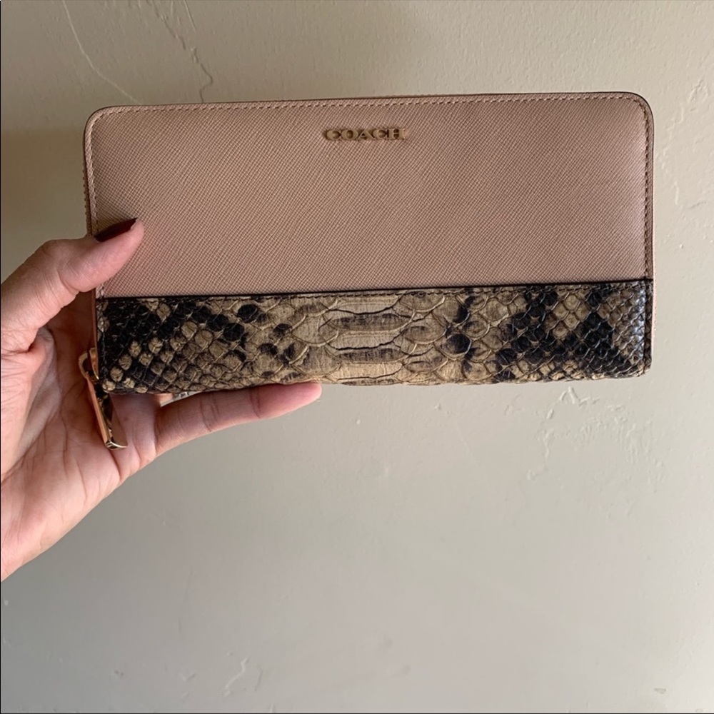 Coach python wallet & wristlet